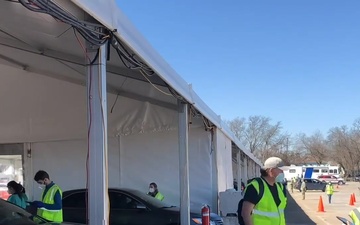 Time Lapse - Dallas Covid-19 Vaccination Center Opening Day