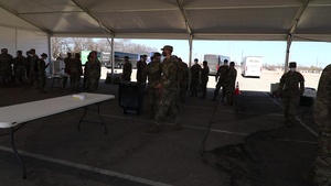 U.S. Army Soldiers conduct dry-run training at COVID-19 Community Vaccination Center