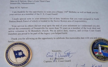 World War II Coast Guard veteran celebrates 100th birthday