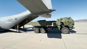 Marines, airmen work together to transport HIMARS