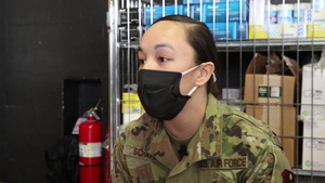 Airman speaks about experience working at the COVID-19 Community Vaccination Center in Brooklyn