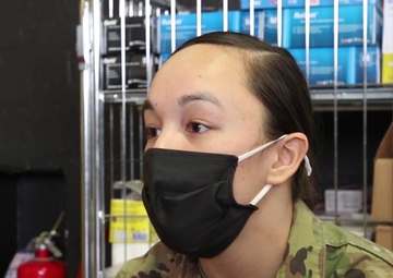 Airman speaks about experience working at the COVID-19 Community Vaccination Center in Brooklyn