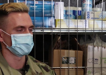 Airman speaks about experience working at the COVID-19 Community Vaccination Center in Brooklyn