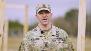 Master Sgt. Brian Walker Explains the Construction of Mock Doors for Sustained Airborne Training
