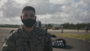 [INTERVIEW] U.S. Marines with CLR-3 support vertical replenishment of USS Theodore Roosevelt