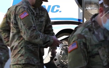 B-Roll: U.S. Army Soldiers administer COVID-19 vaccine 2