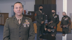 Col. Lance Lewis addresses attendees of Friendship Concert