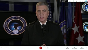 Commander, U.S. Cyber Command, gives keynote address for the 2021 USCYBERCOM LEGAL CONFERENCE.