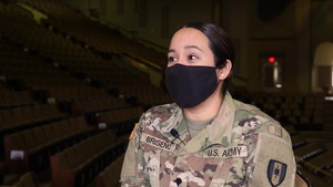 Spc. Nicole Briseno speaks about the overall COVID-19 vaccine response
