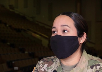 Spc. Nicole Briseno speaks about the overall COVID-19 vaccine response