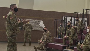 Nebraska National Guard State Sgt. Maj. conducts town hall meeting