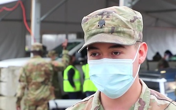 Soldier answers 'What does assisting a Community Vaccination Center mean to you?'