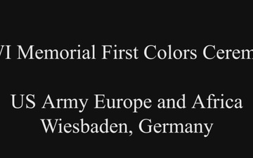 WWI Memorial - First Colors Ceremony - USAREUR-AF/GEN Christopher Cavoli