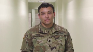 WWI Memorial - First Colors Ceremony - 451 ESC /SPC Elijah Epps