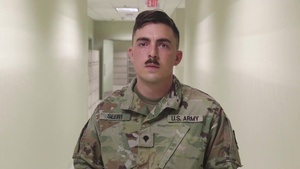 WWI Memorial - First Colors Ceremony - 451 ESC /SPC Jesse Seery
