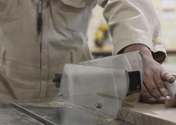 Soldier stays resilient through carpentry