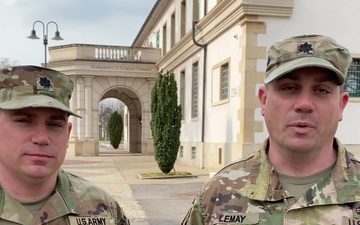 WWI Memorial – First Colors Ceremony – HQ USEUCOM/Lt Col Michael LeMay and Lt Col Joseph LeMay