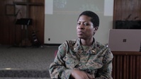 Cmdr Nehkonti Adams discusses the COVID-19 vaccine on Okinawa