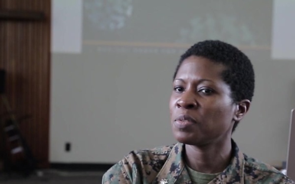 Cmdr Nehkonti Adams discusses the COVID-19 vaccine on Okinawa