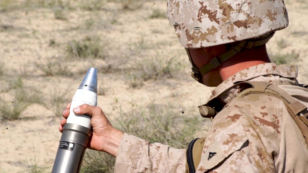 DVIDS - Video - BLT 1/4 Marines fire mortars TACR in 5th Fleet AOO