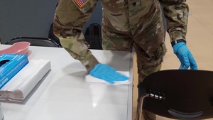 Spc. Miranda Moore talks about her role at U.S. Virgin Islands Community Vaccination Center