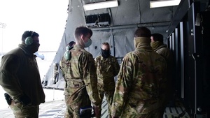 Dover AFB loadmasters conduct service tail training b-roll stringer