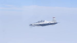 Laughlin T-6 flying B-roll with two-ship
