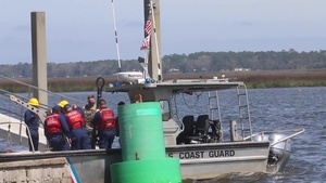 3rd Combat Aviation Brigade works with the U.S. Coast Guard to recover displaced buoys.
