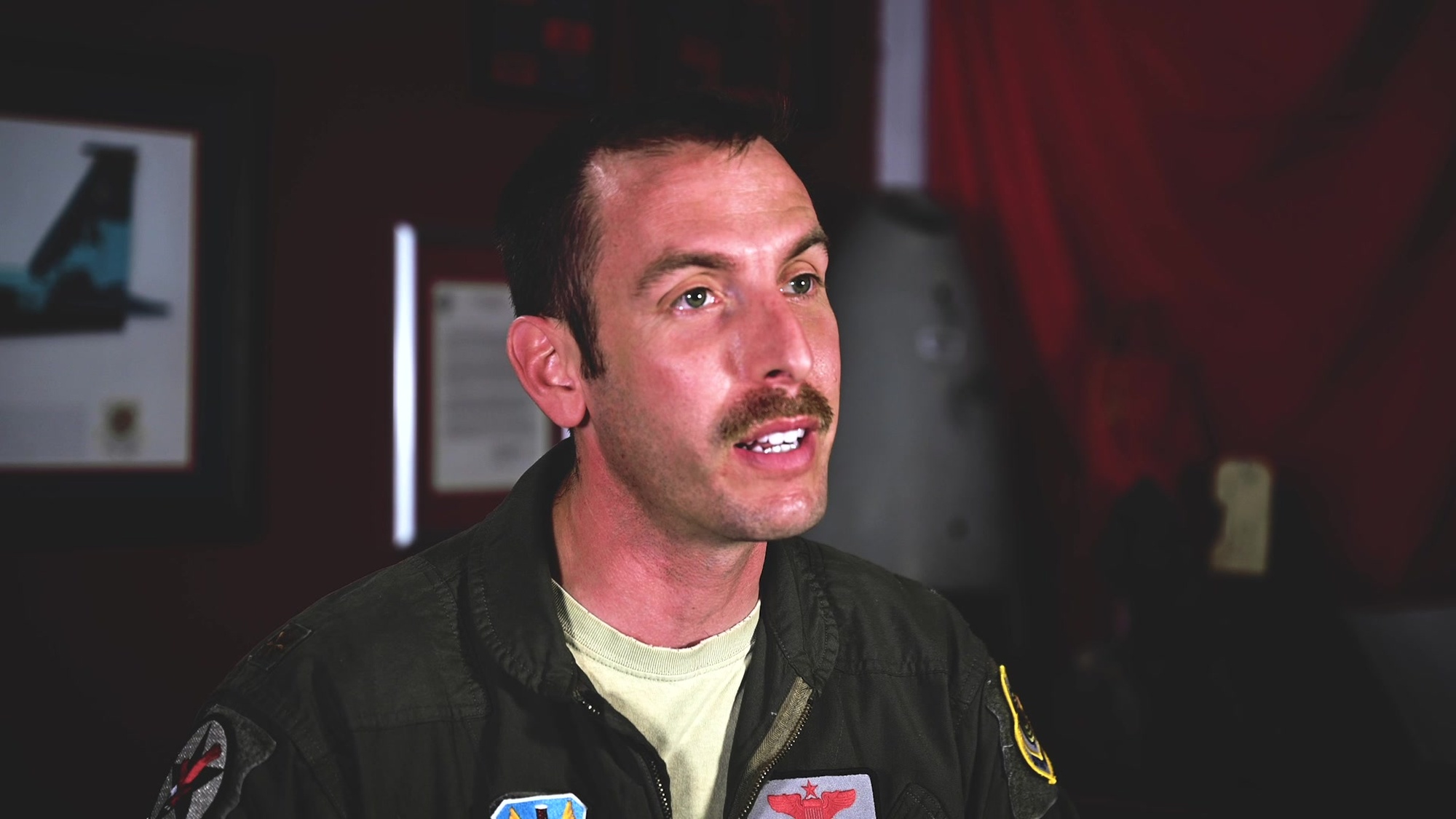 Maj. Jarred Epstein speaks about the Aggressor mission throughout exercises such as Red Flag 21-2.