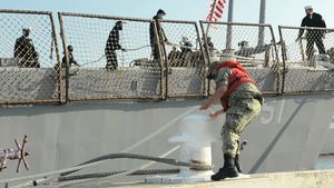 USS Arliegh Burke Departs Naval Station Norfolk