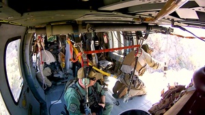 Air and Marine Operations Rescues an Injured Migrant from the Baboquivari Mountains on March 30, 2021.