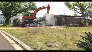 Tyndall Beacon Beach Housing Demo Time Lapse