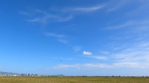 F-22 Hawaiian Raptors and F-18 Aggressor Squadron Take-off while Participating in Exercise Pacific Raptor