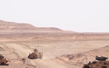 CAAT 2 Marines conduct convoy operations in Tabuk, KSA