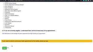 COVID-19 Vaccine Scheduling at USNHO