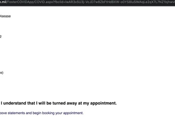 COVID-19 Vaccine Scheduling at USNHO