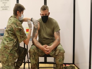 Fort Carson Soldiers receive COVID vaccination