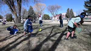 173rd AFRC hosts an egg hunt for Team Kingsley families