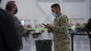 Michigan National Guard, Administers the COVID-19 Vaccine to Michiganders.