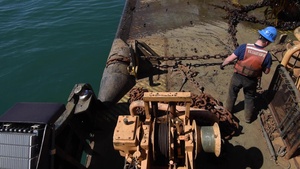 CGC Marcus Hanna buoy maintenance and seasonal swap out