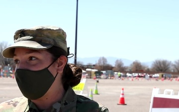 2nd Brigade, 4th Infantry Division, supports the Community Vaccination Site in Pueblo, Colorado