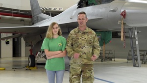 180FW Commander Thanks Military Kids During Month of the Military Child