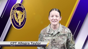 USAR Birthday shoutout - CPT Allegra Taylor