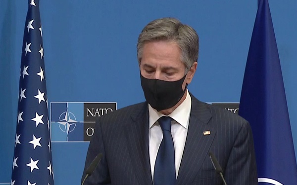 Press conference with NATO Secretary General Jens Stoltenberg, US Secretary of State Antony Blinken and US Secretary of Defense Lloyd J. Austin III