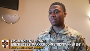 AR-MEDCOM 2021 Best Warrior Competition winner in the Soldier category: Spc. Branden Howard