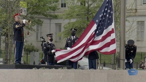 U.S. Flag Raised Over New WWI Memorial in Inaugural Ceremony