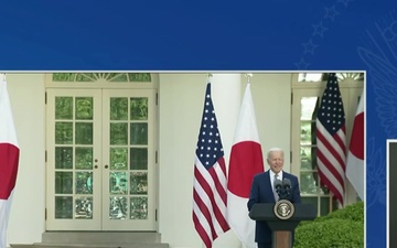 President Biden Participates in a Press Conference with H.E. Suga Yoshihide, Prime Minister of Japan