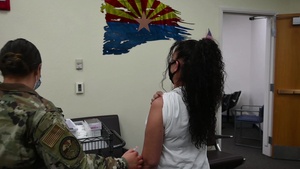 AZNG administers COVID-19 vaccines to military dependents