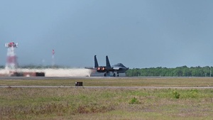 Aircraft belonging to units from across the country takeoff at the Air Dominance Center during Sentry Savannah 2021