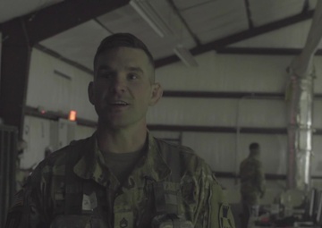 Staff Sgt. Cutler Holland Participates in Best Squad Competition